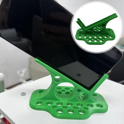 Seitlich liegender Handyhalter Schwerlast Rutschfest 3D-gedruckter Schreibtisch-Handyständer