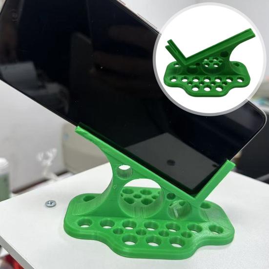 Side-Lying Mobile Phone Holder Heavy Duty Non-slip 3D Printed Desk Cellphone Stand