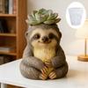 3D Sloth Aromatherapy Cement Gypsum Cup Mold DIY Storage Cup Mold Plant Small Flower Pot Decoration Silicone Mold