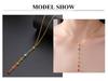 Cazador Stainless Steel 7 Chakra Rhinestones Necklaces for Women 2026 Yoga Meditation Jewelry Necklaces Birthday Gift 2026 New