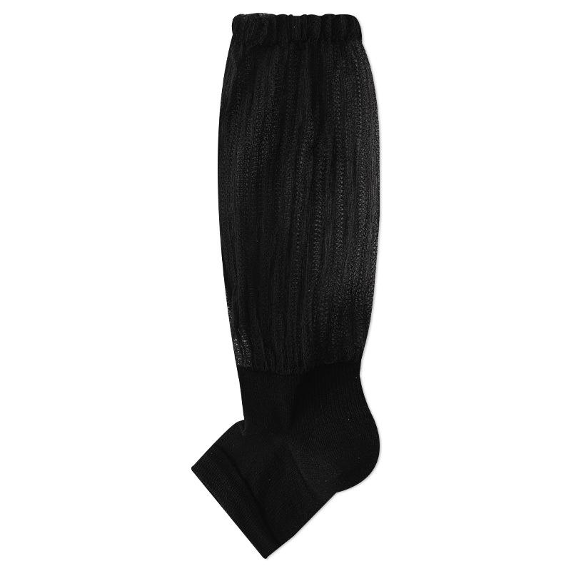 Acheng Ultra-thin Women’s Crystal Silk Stockings, Summer Mesh, Cooling, Ballet Style, Mary Jane Half-toe Socks One-size-fits-all