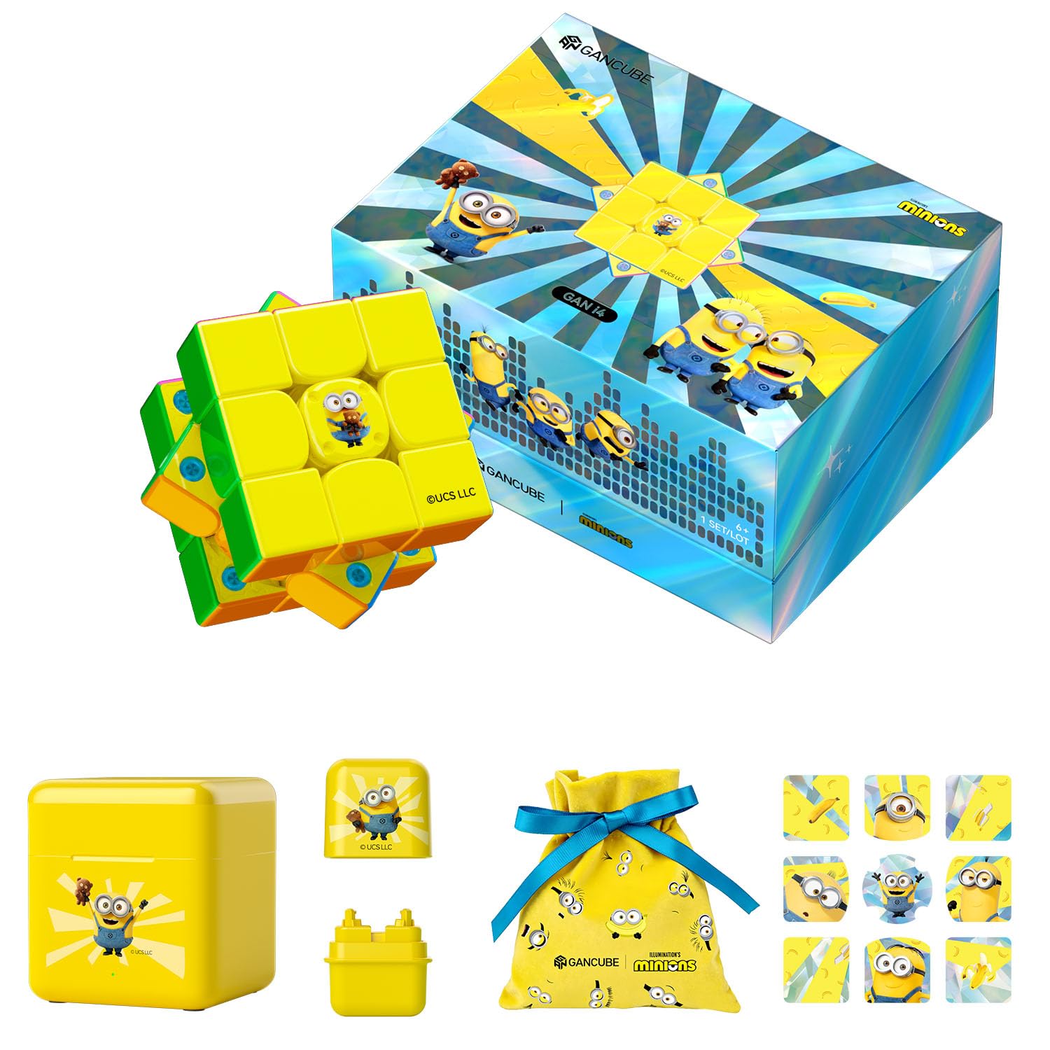 GAN Minions Official Collaboration Smart Cube 3x3 GAN Cube i4 Maglev Bob Version