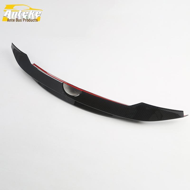 Izeh Electroplated Tailgate Rear Window Cover Trim for 18 Tail Wing Bright Strip