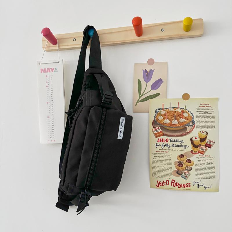 New Large-capacity Men's and Women's Trendy Bags, Business Leisure, Portable Storage, Shoulder Backpack, Sports Niche Design Oblique Span Bag