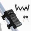 ROCKBROS Blade Lock, Bicycle Key, Key Type, Bicycle Lock, Folding Chain Lock, Sturdy, 65cm, Anti-Theft, Compact, Easy To Carry, 2 Keys, Mounting Brack
