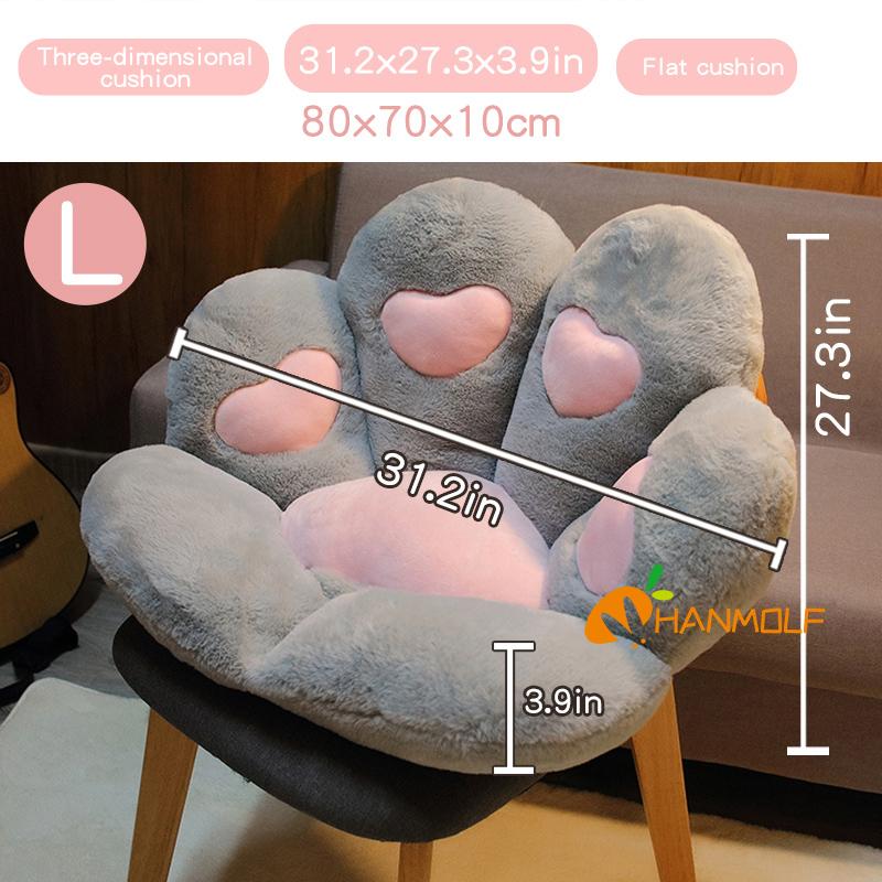 Cat'S Paw Plush Pillow Stuffed Fluffy Chair Sofa Cartoon Animal Seat Cushion Indoor Floor Decoration For Cats Dogs Present