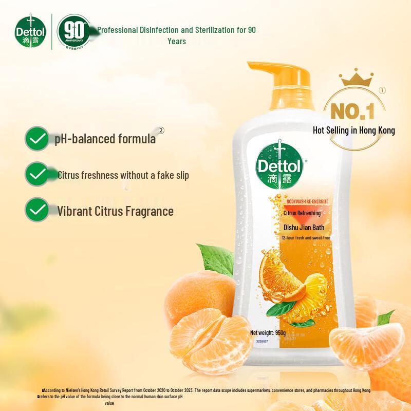 Dettol Citrus Refreshing Shower Gel