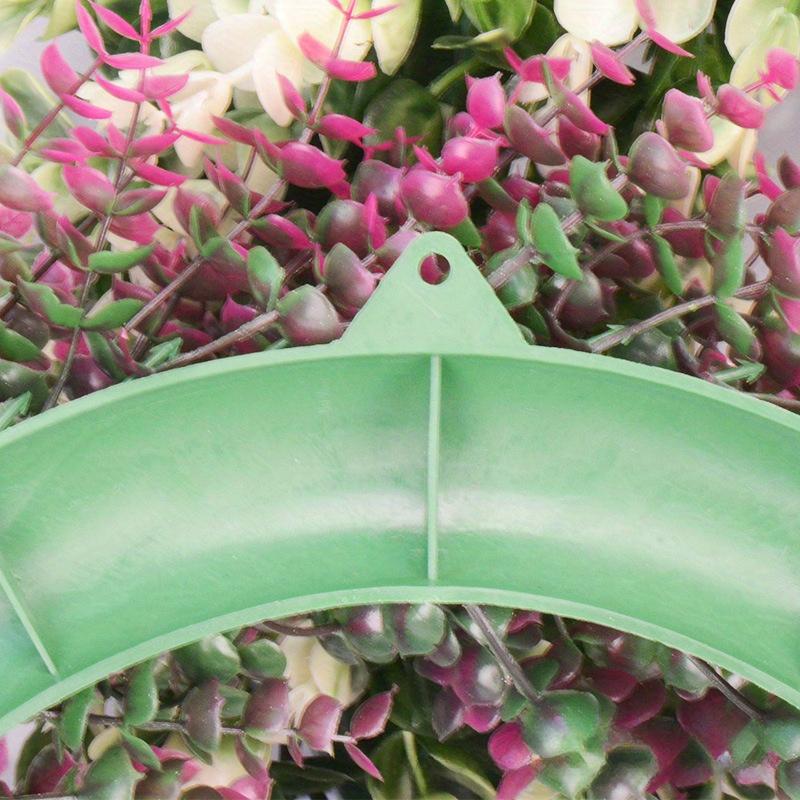 Living room home decoration artificial plant garland gardening door decoration wreath eucalyptus grass ring