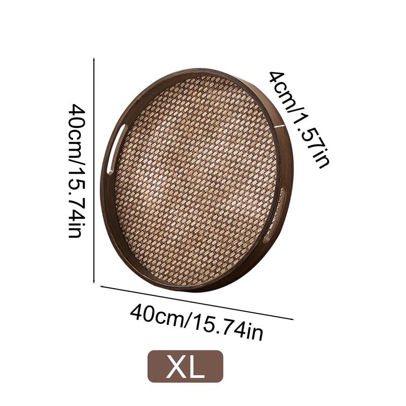 

Japanese Style Nan Bamboo Serving Tray with Handle