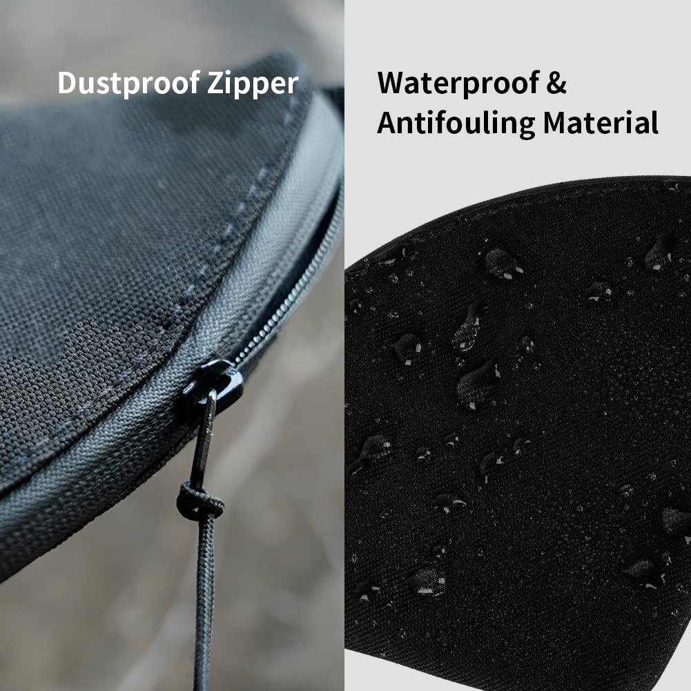 Watchget Kaffefilterholder Gjenbrukbar Kaffepapirfilter Oppbevaringspose for Konisk Filterpapir V60 Vanntett Lerret Perfekt for Utendørs Camping Reise