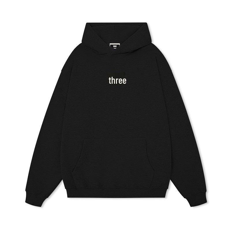 Мужская ретро-толстовка с вышивкой буквы - Осенне-зимний тяжелый свитер XL