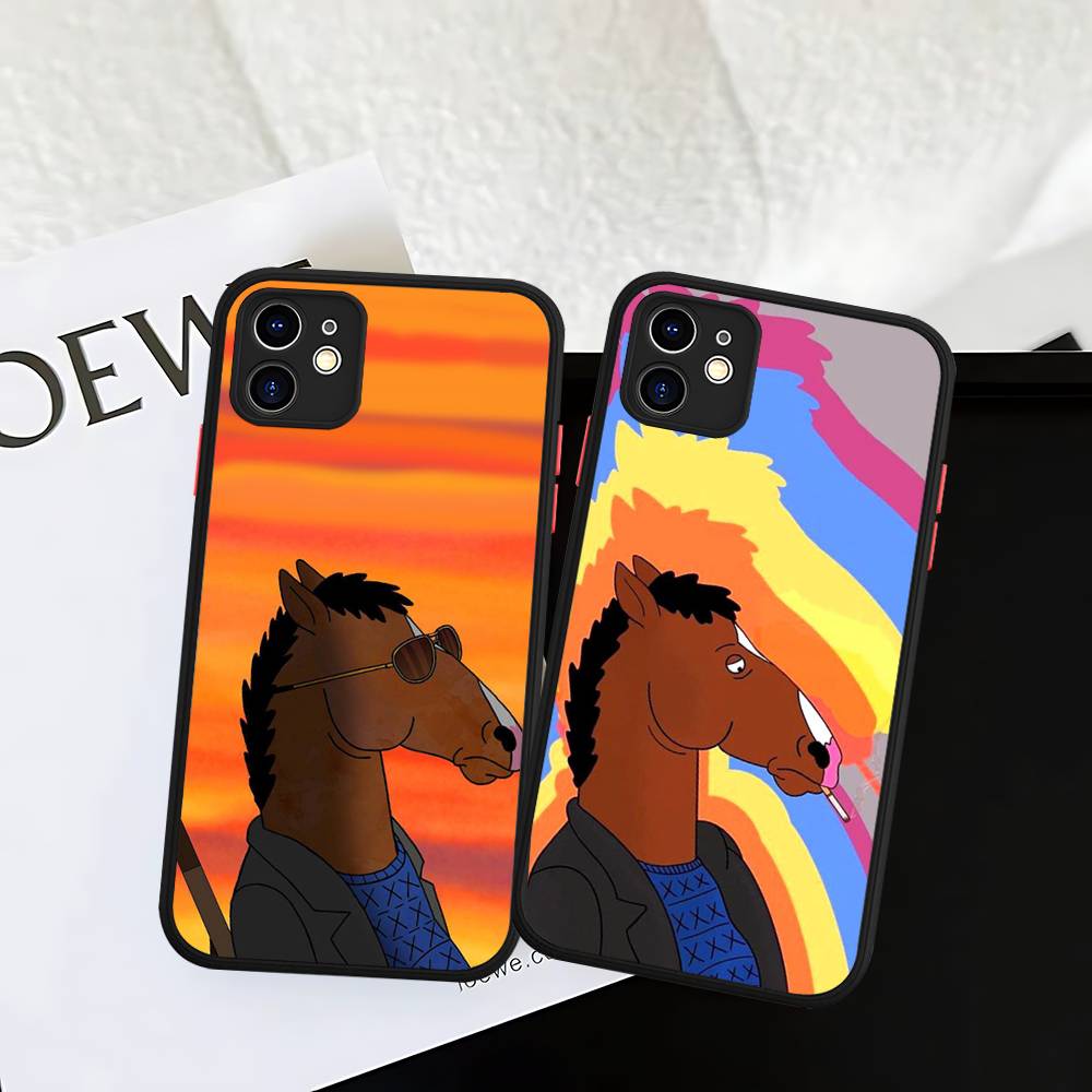Classic B-bojack H-horseman Phone Case For IPhone 14 11 12 13 Mini Pro Max 8 7 Plus X XR XS MAX Translucent Matte Cover