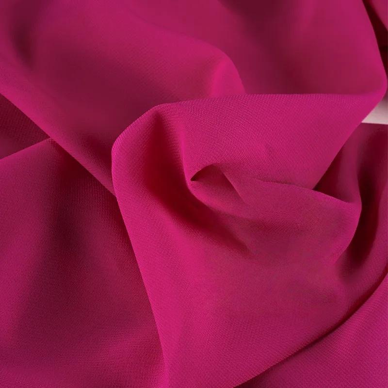 

Gentle Daily Pink 100D chiffon fabric suitable for wedding dresses formal gowns and DIY handmade clothing fabrics 1.5M&1 yard