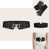 Style Metal Waist Belt With Alloy Buckle For Women Dresses And Coats