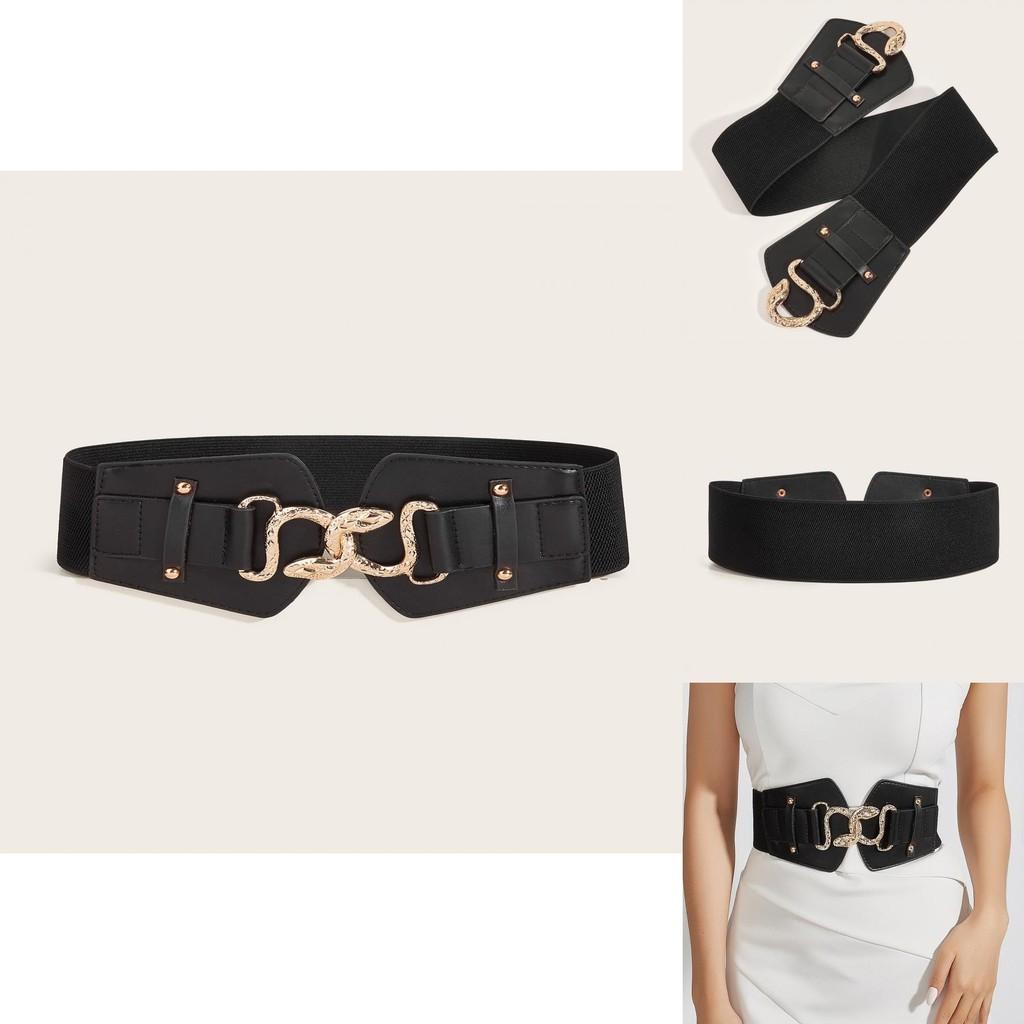 Style Metal Waist Belt With Alloy Buckle For Women Dresses And Coats