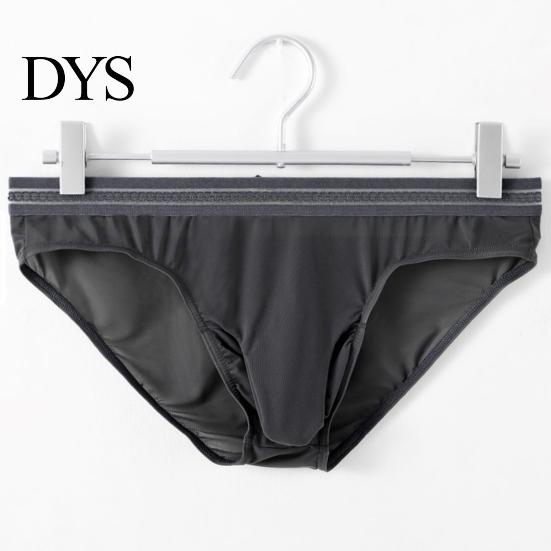 Comfortable Men Briefs Mid-rise High Elasticity Tight Fit Breathable Panties Mesh Stitching Sexy Underwear Solid Color Daily Wear Fine Lines
