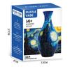 Blue & White Porcelain 3D Puzzle Vase: DIY Ornament & Flower Arrangement Toy for Kids