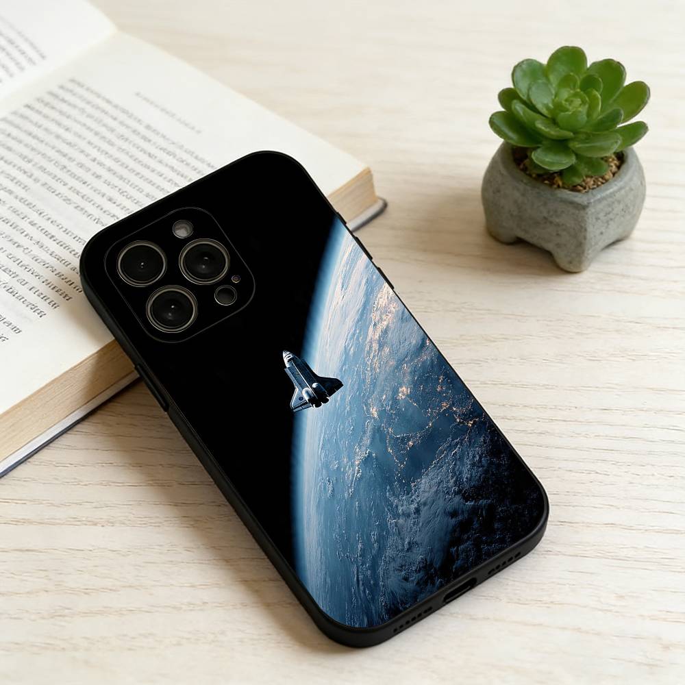 Space Shuttle Orbiter Vehicle Phone Case Silicone Soft For IPhone 17 16 15 14 13 12 11 X XR Plus Pro Max Plus