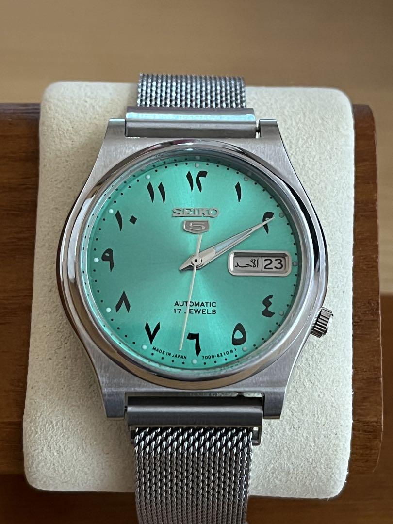 

[USED] Seiko 5 Automatic Watch, Turquoise Blue