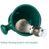 Linkidea Acrylic Shaving Mug with Knob Deep Size Wet Shaving Razor Shave Soap and Cream Bowl for Green Handle, Cup, Men,