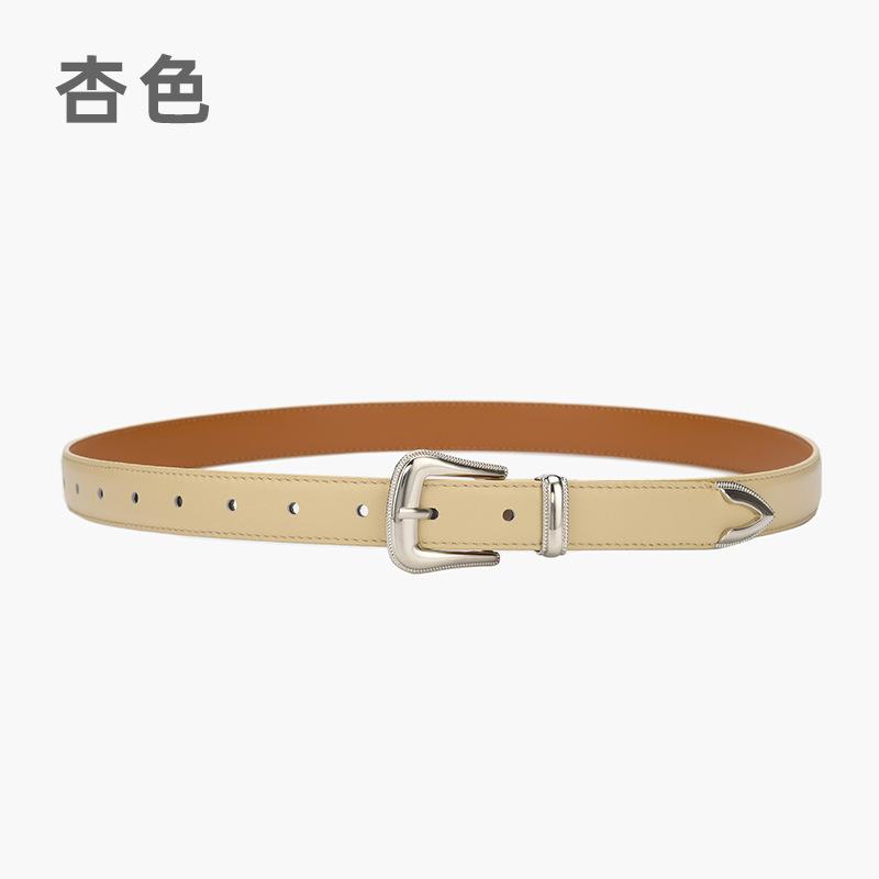 

Четыре сезона в наличии новый ретро ремень женский повседневный игольчатый пряжка кожаный ремень универсальный ковбой декоративный кожаный ремень 105cm