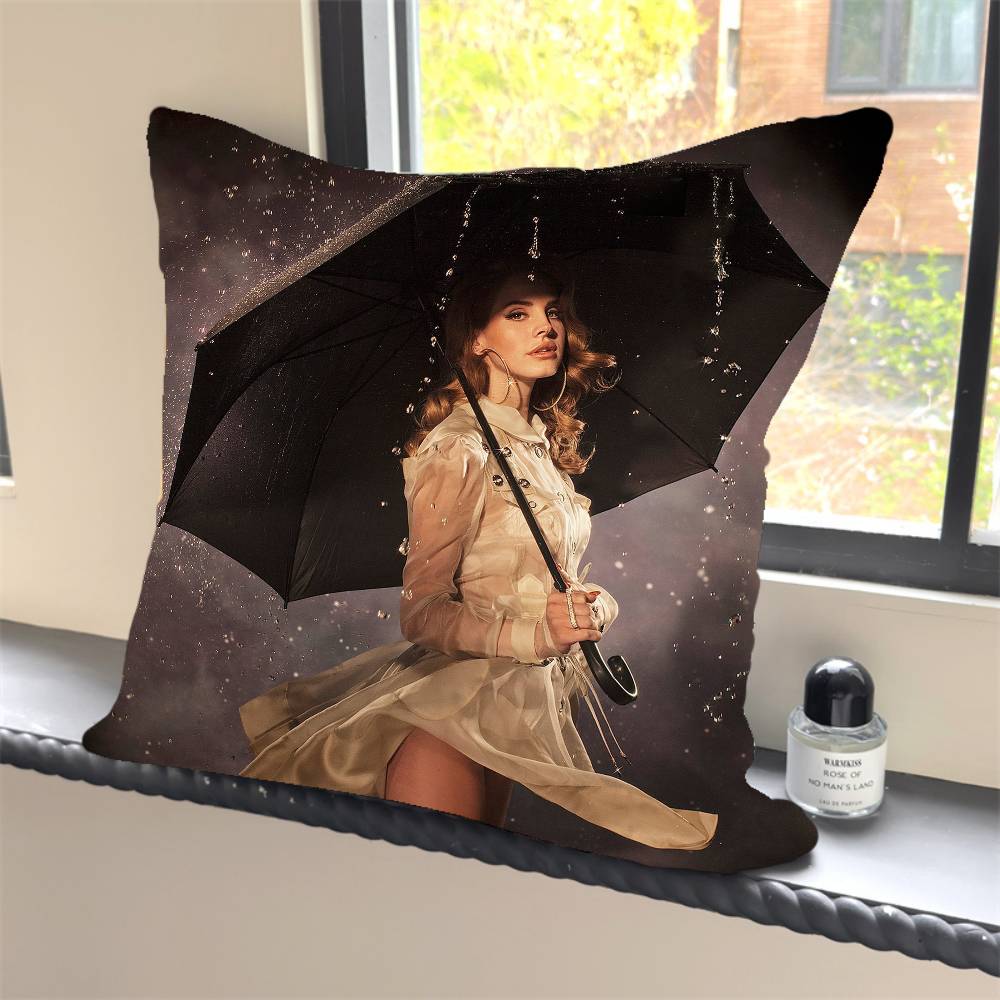 1PC Girl Singer Lana Del Rey Pillow Case Square  Bedroom Sofa Leisure Comfort Cushion Car Home Decoration