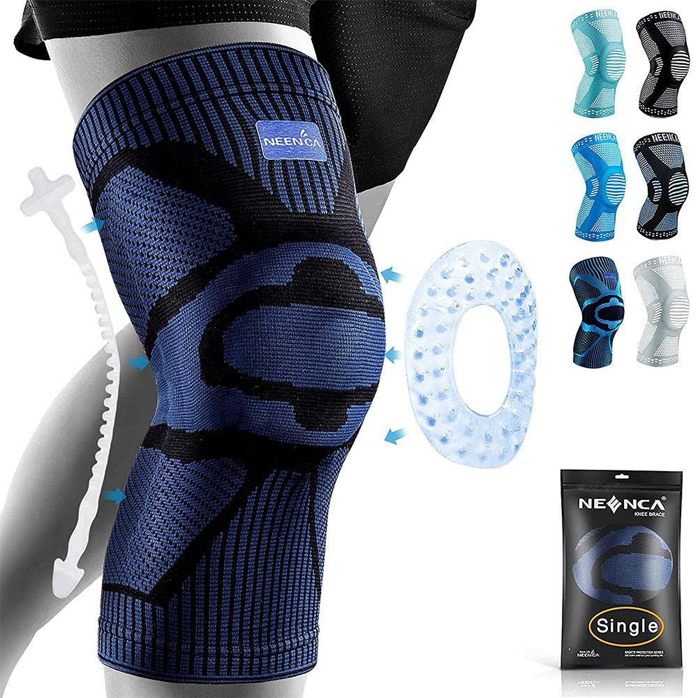 Durable And Safe Neenca Knee Brace Support With Side Stabilizers Patella Gel Knee Compression Sleeve For Knee Pain Meniscus Tear Injury Recovery