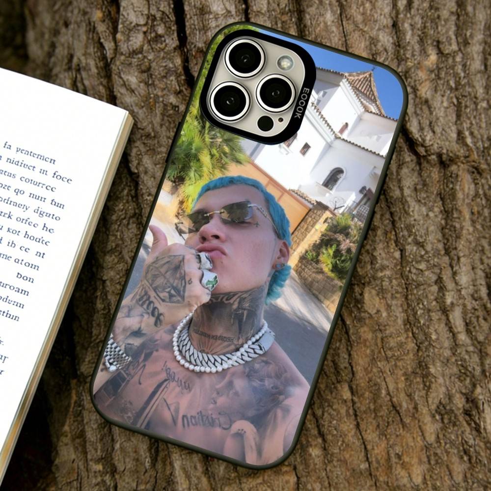 

Singer Blessd Cantante Phone Case For iPhone 17,16,15,14,13,12,11 Plus,Pro Max,XS,Colorful Silver Black Cover iPhone17Pro