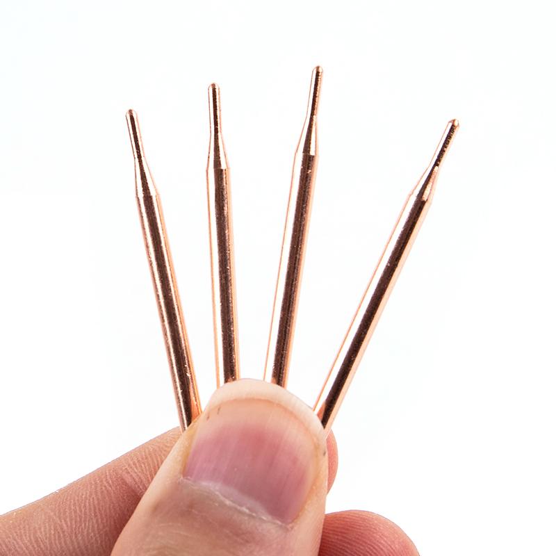 2Pcs 18650 Hand-held Spot Welder Small Lithium Battery Point Welding Pen Aluminum Oxide Copper Spot-welding Needle Electrode Tip