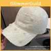 Cappellino da Baseball Ricamato con Fiore di Pizzo per Donne Uomini Protezione Solare Estiva Accessorio Casual