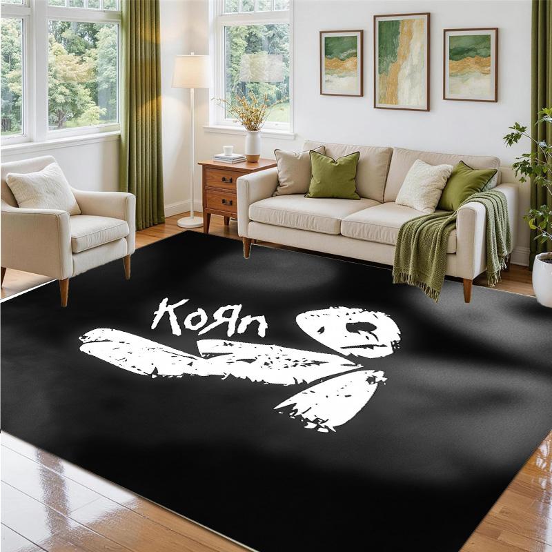 Korn Design Crystal Velvet Rug Soft Decorative Mat for Bedroom Entrance