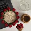 Crochet Kit for Beginners with Easy Video Tutorials – Flower Coaster for Office, Coffee Table, Home Decor, Housewarming Gift – Compatible with All