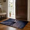 Floor Mat Soft Flannel Rug Non Slip Absorbent Mat for Bathroom Bedroom Home Decor H Hollow K Knight