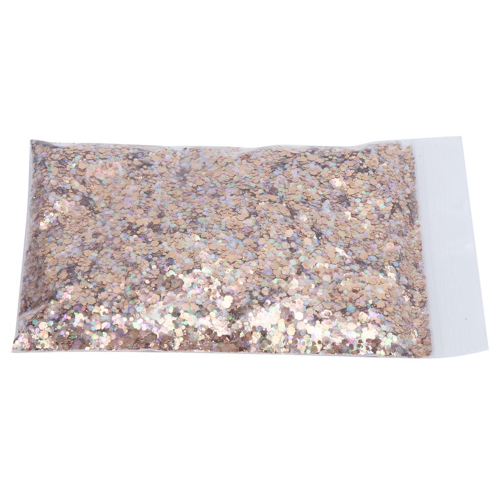 Nail Glitter PET Dream Bronze Color Hexagonal Resin Sequin for Make Up Nail Art MHB‑22400