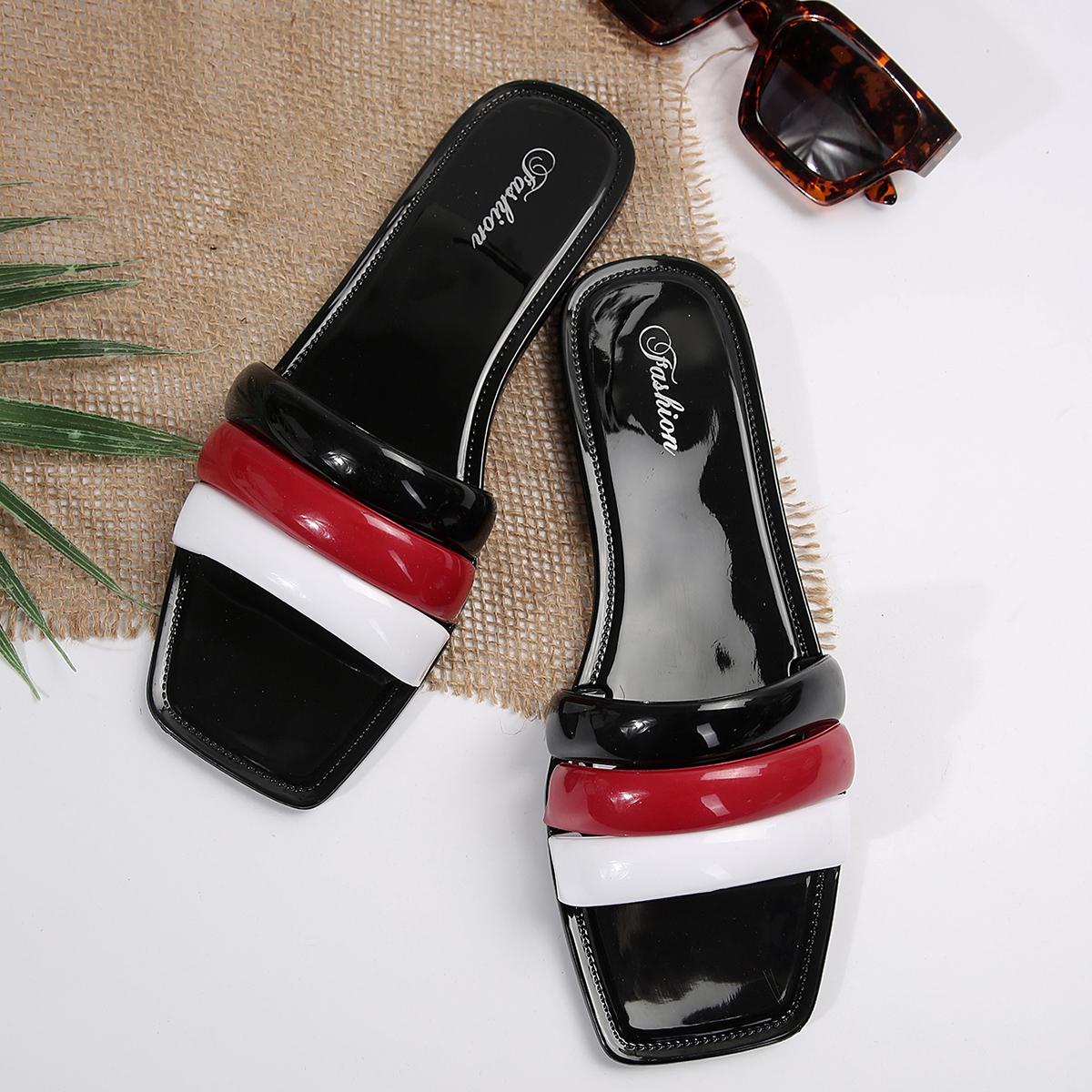 

Летние тапочки из ПВХ, женские уличные трендовые пляжные сандалии на плоской подошве, разноцветные пляжные сандалии, женские шлепанцы, брендовые дизайнерские шлепанцы, женская обувь 41