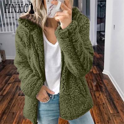 Chaquetas y Abrigos Casuales Vintage para Mujer con Estampado de Cuadros Otoño Invierno Manga Larga con Capucha