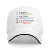 Einfarbige Dad Hats Wissenschaft Unisex Hut Sonnenschutz Baseballkappen Chemie Schirmmütze