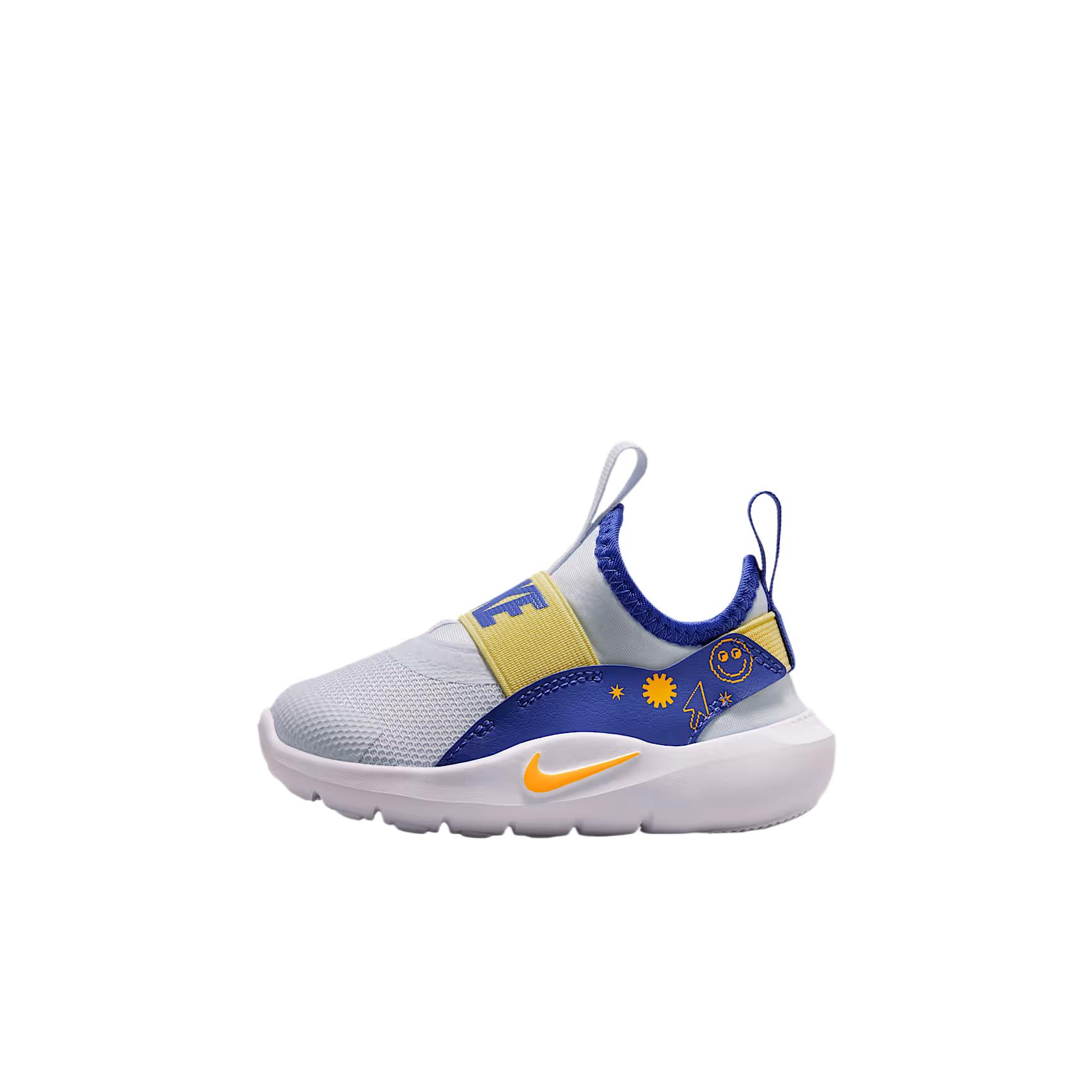 Nike Flex Runner 4 Synthetic Leather Fabric Stable Comfortable Grip Fit Low Top Walking Shoes Baby sneakers IM1380-001 23.5