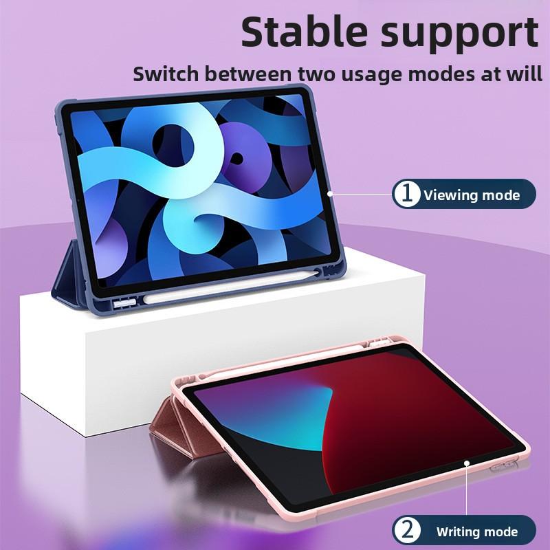 Compatible with Apple IPad 11 10.2-inch Protective Case with Pen Slot, 2021 Pro Silicone Air 4 Soft Case Mini 7 Leather Case