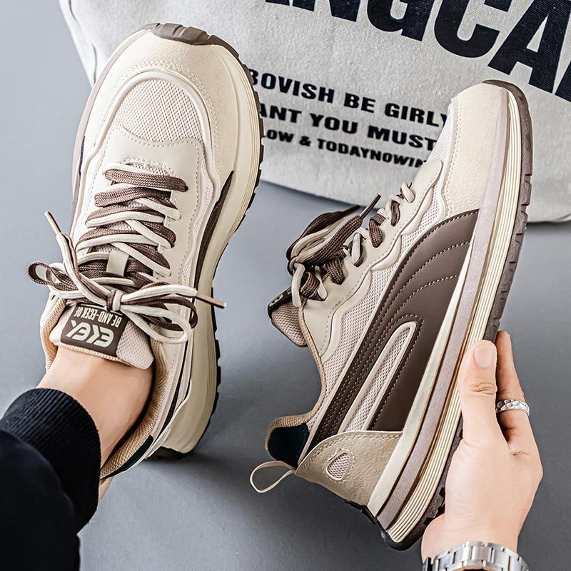 Shoes new summer breathable mesh British platform wear-resistant dad shoes sports and leisure shoes