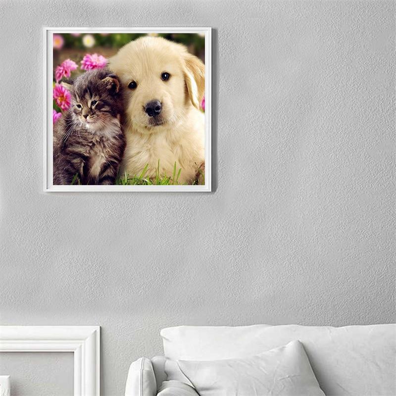 5D-Diamant-Malerei, rund, DIY-Malset, Diamant-Malerei, Kreuzstich-Set, Mosaik-Kunsthandwerk