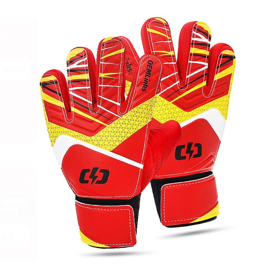 

Loogdeel Футбольные вратарские перчатки Защита пальцев Утолщенные Противоскользящие Износостойкие Взрослые Детские Футбольные Тренировочные Спортивные Перчатки 5 (15-16CM) красный