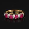 925 Silver Oval Gemstone Ring Ruby Emerald White Topaz Gold Plated Women Jewelry
