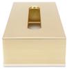 Tissue Box Innovativer rechteckiger Serviettenpapierhalter aus 304 Edelstahl, Gold