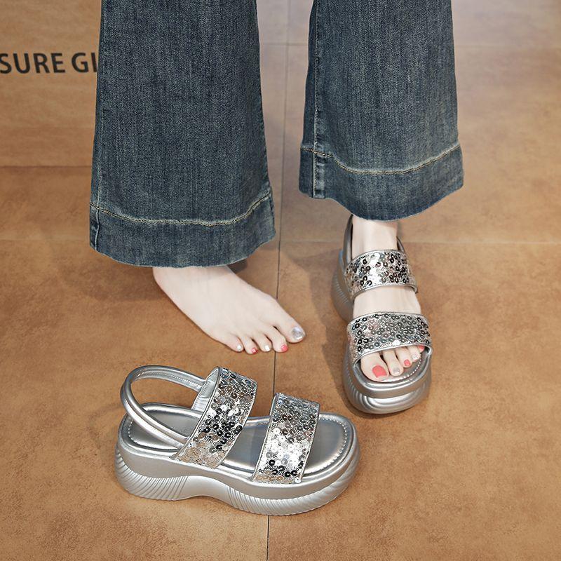 New Summer Platform Sandals for Women, Roman Style, Elegant and Fairy-like