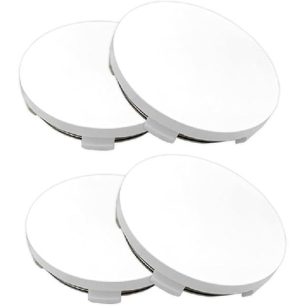 Car Wheel Center Hub Cover, 4PCS 2.36" OD 2.2" ID Vehicle Wheel Hub Modification Decoration, Snap-in Automotive Central Hubcap Replacement, Universal
