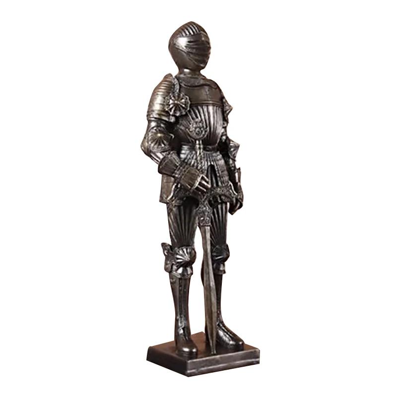 Medieval Warrior Armor Models Ancient Roman Knight Ornament,European Vintage Art Armor Warrior Home Room Decor Office Decoration