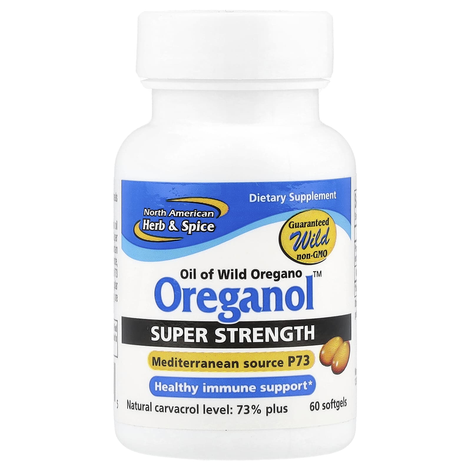 

North American Herb & Spice, Oreganol™, Extra Strength, 60 Softgels
