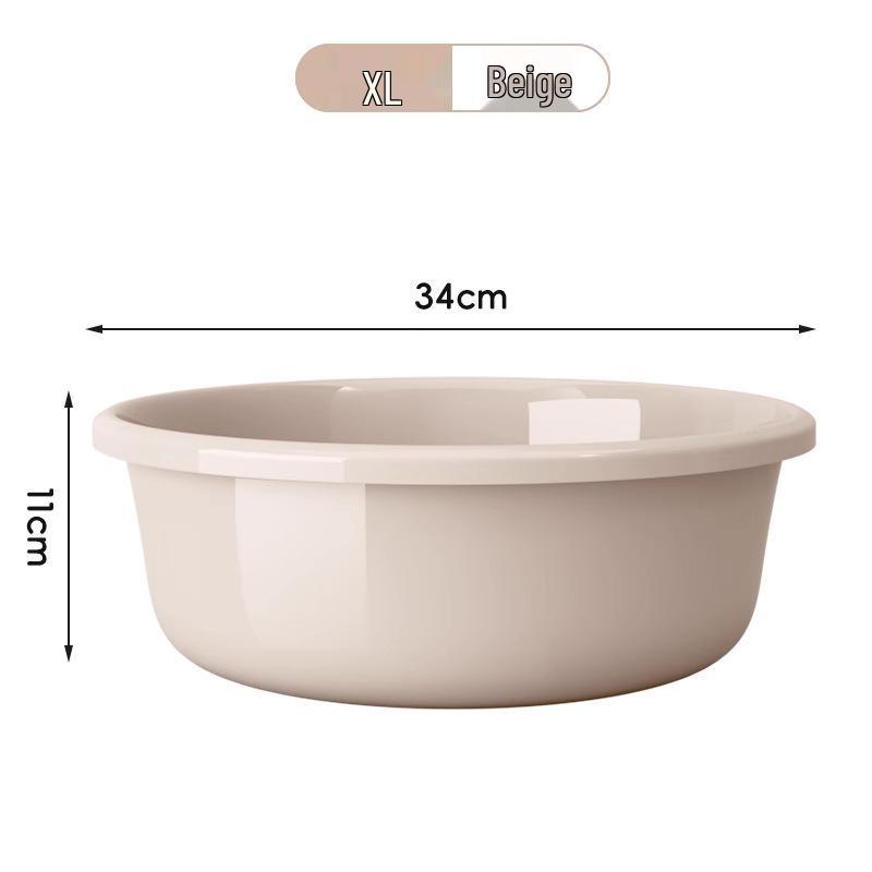 Large Durable Multi-Purpose Plastic Wash Basin for Dorms and Babies