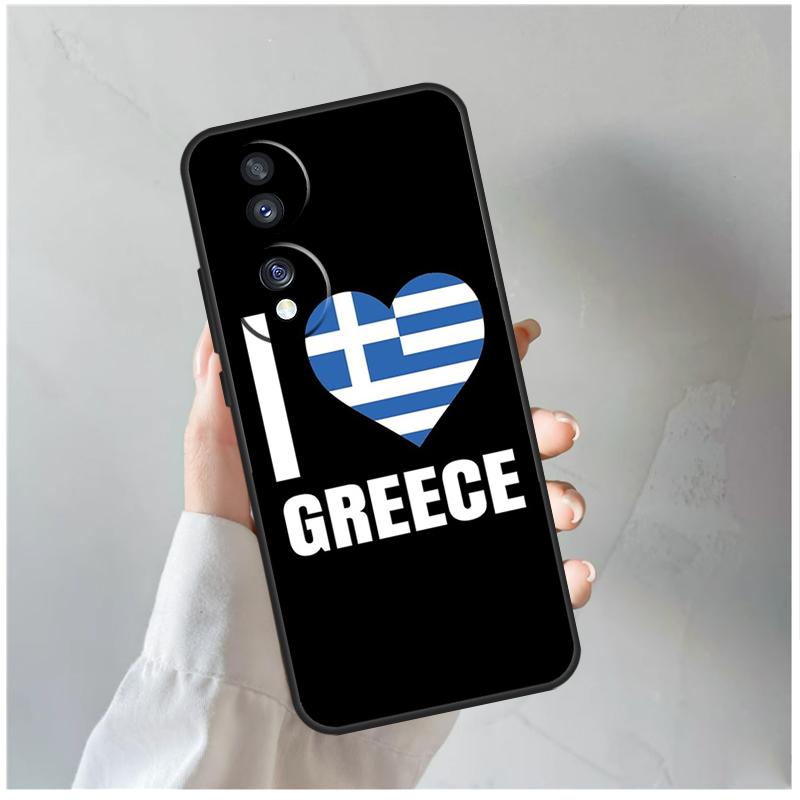 

Greece Greek Flag Case For Honor 90 Lite 50 70 Magic 5 6 Pro X6 X7 X8 X9 X6a X7a X8a X9a X9b X8b Cover Coque Honor X8b